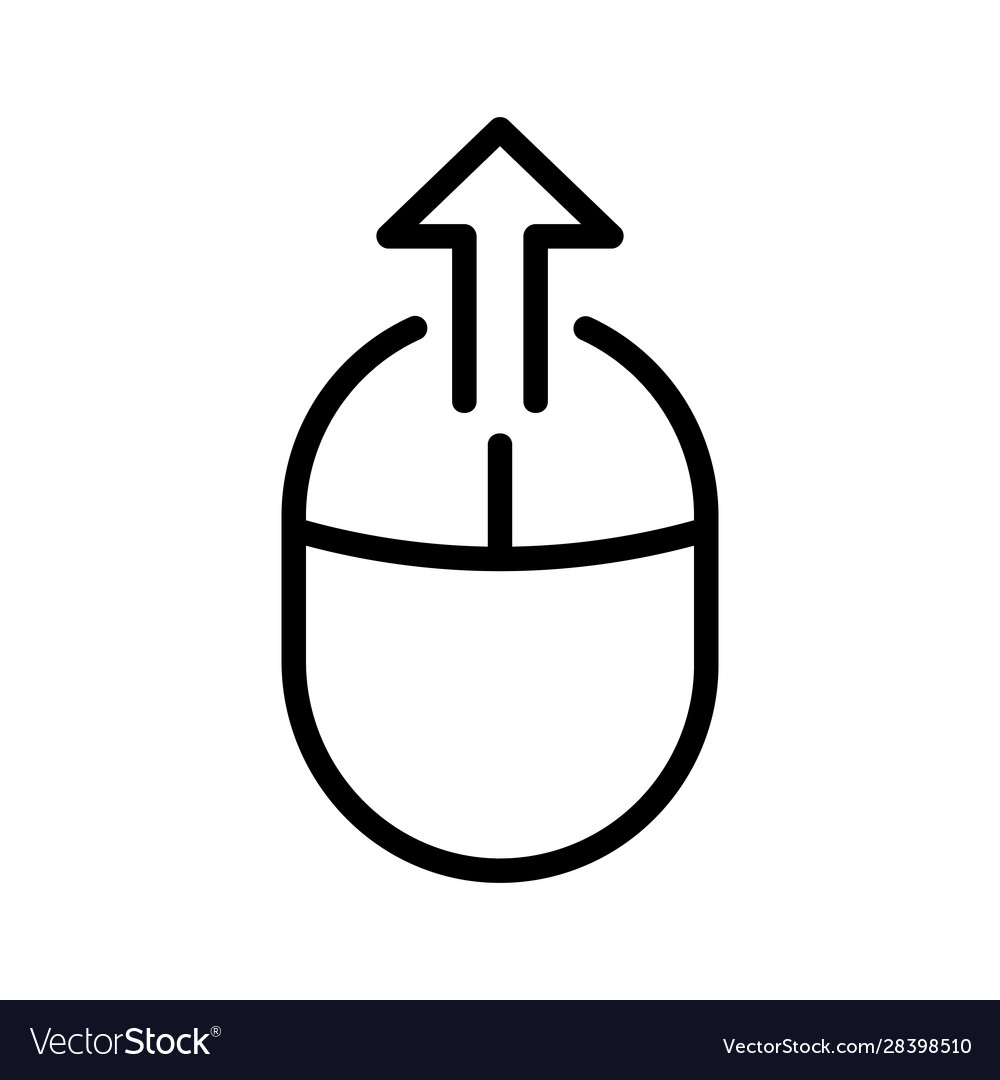 Scroll screen icon isolated contour vector image Scroll screen icon isolated contour