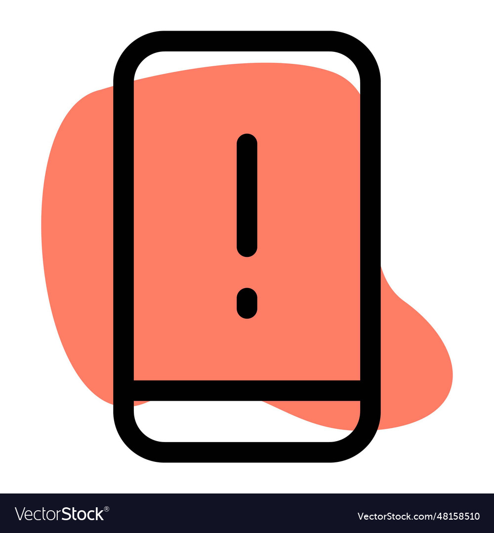 Smartphone generated message of alert