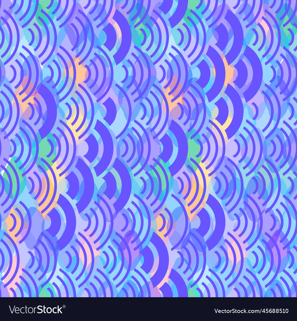Wave seamless pattern abstract scales simple vector image Wave seamless pattern abstract scales simple