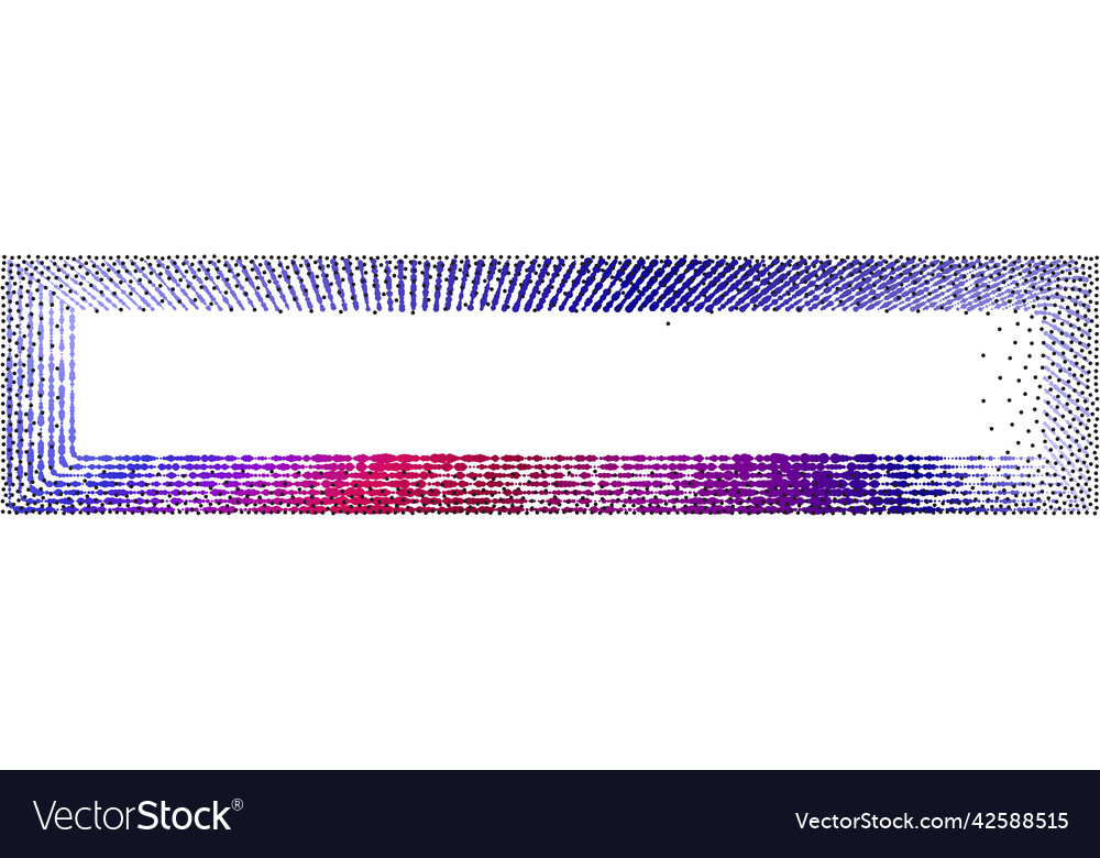 Abstract dot wave pattern wavy dots border thin