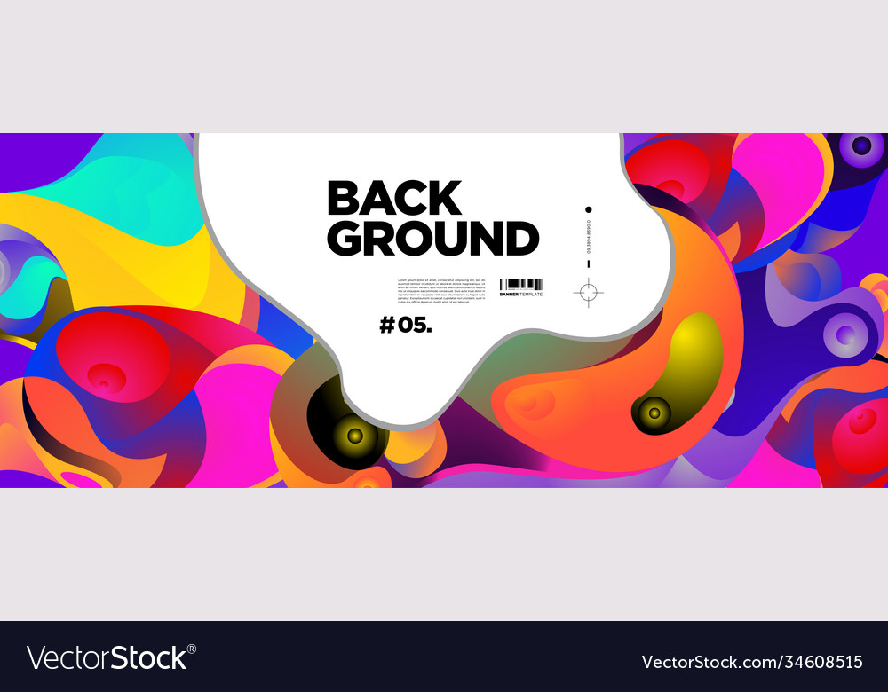 Abstract liquid shape fluid design isolated vector image Abstract liquid shape fluid design isolated