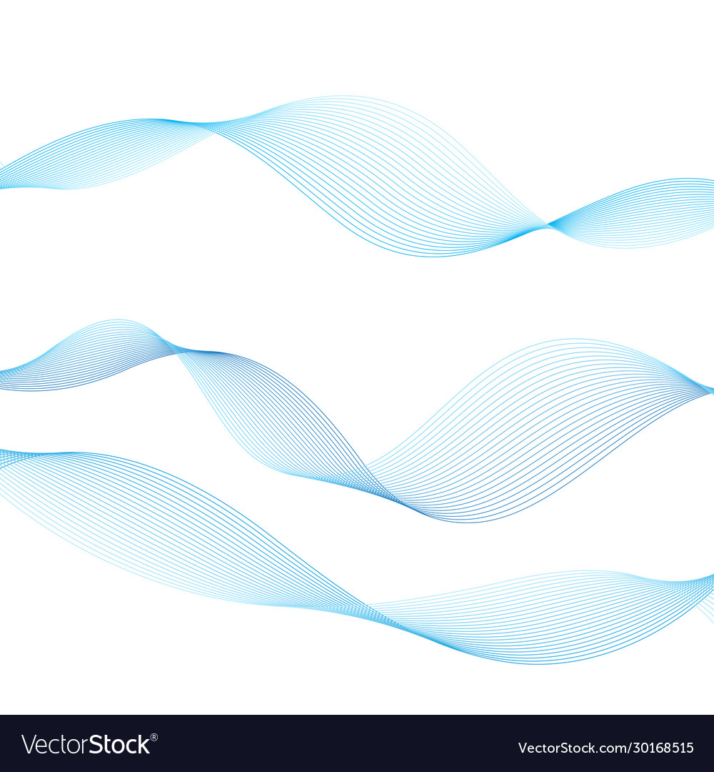 Beautiful background design with different waves vector image Beautiful background design with different waves