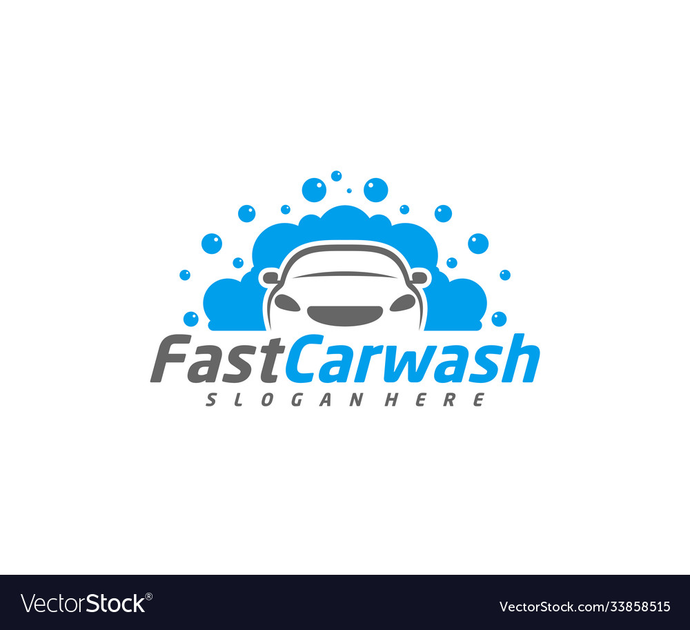 Car Wash Logo Designs Concept Automotive Vector Image