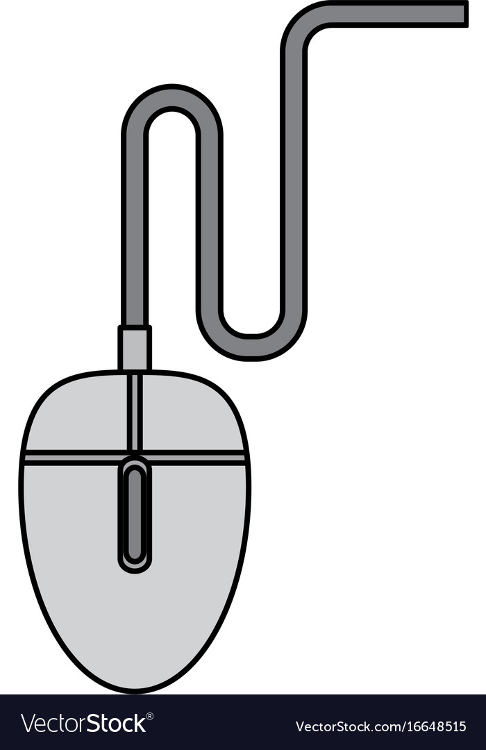 Computer mouse isolated icon