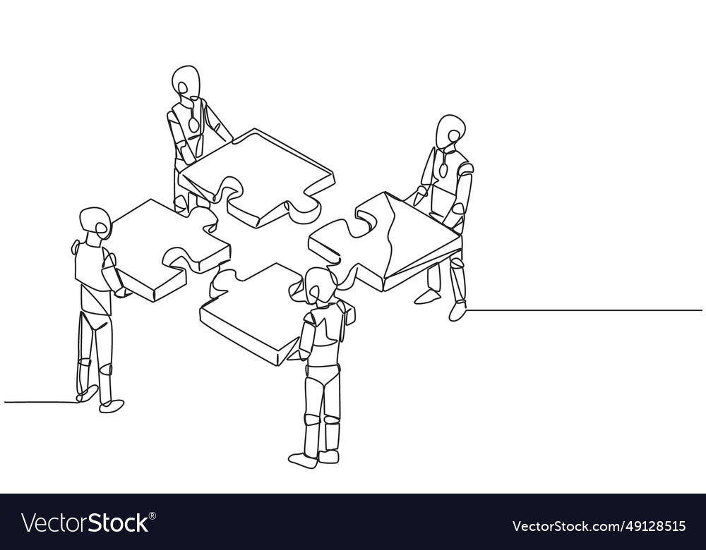 Four Robotics Puzzle Team