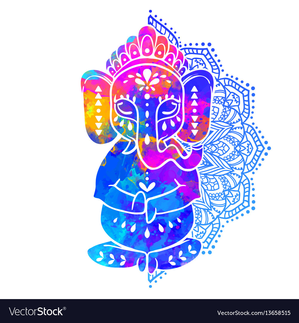 Ganesha Watercolor Celebration