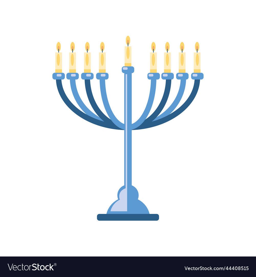 Menorah hanukkah icon Royalty Free Vector Image