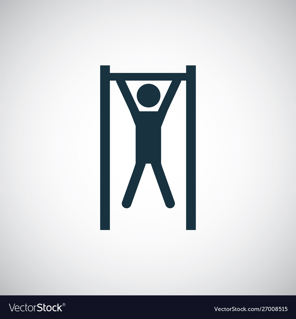 Pull up icon simple flat element concept design Vector Image