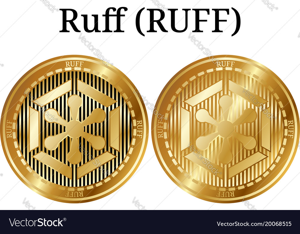 Set of physical golden coin ruff