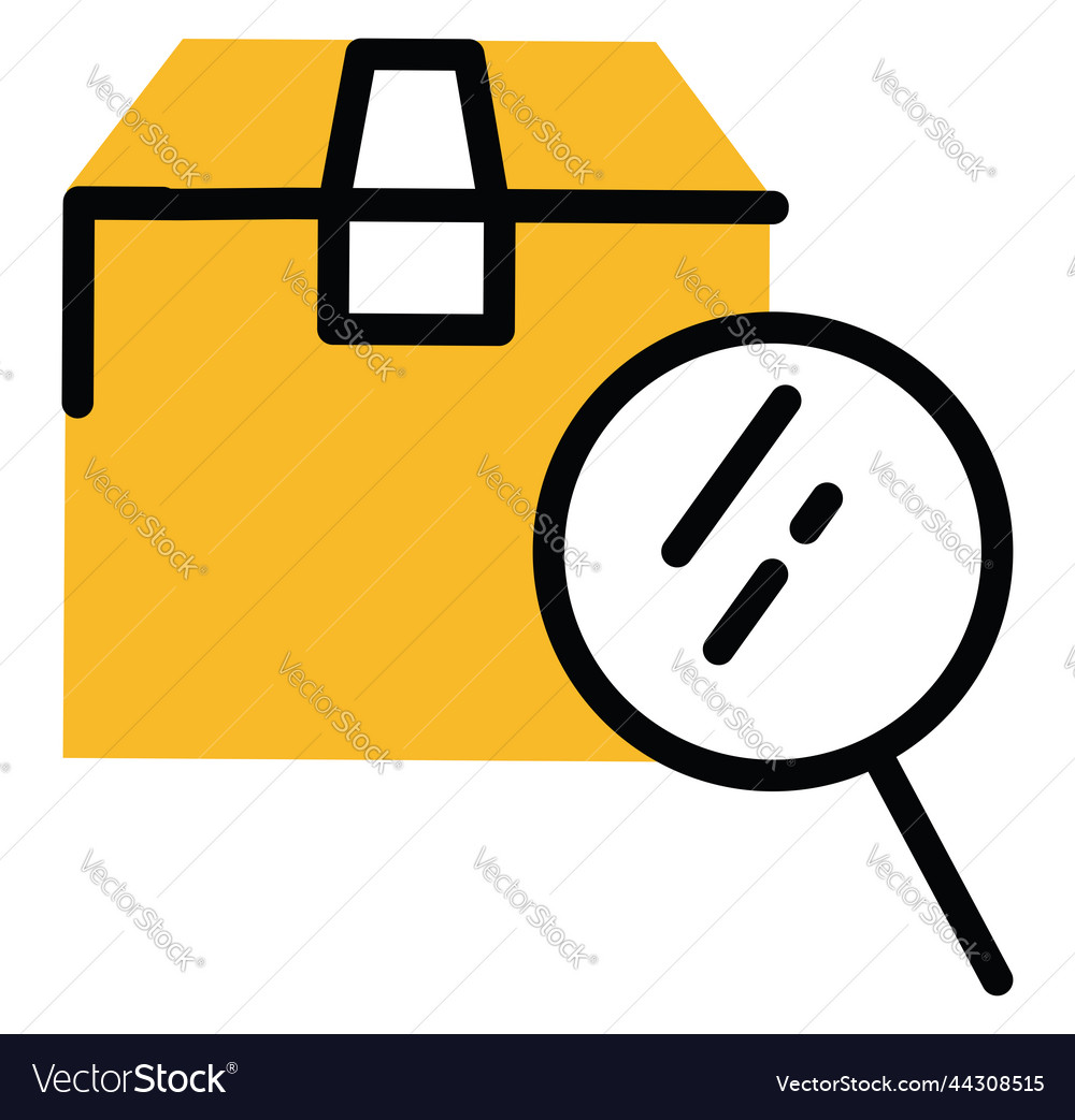Shipping parcel tracking on a white background Vector Image