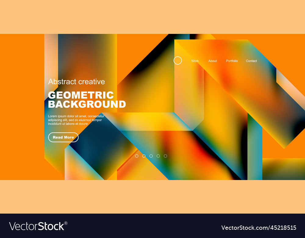 Triangles with fluid gradients abstract landing
