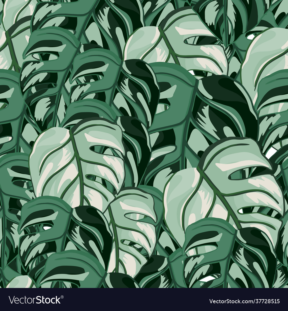 Tropical seamless pattern random background vector image Tropical seamless pattern random background