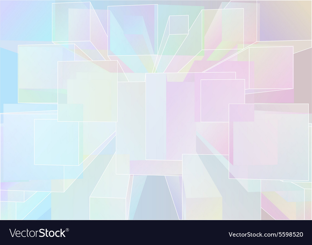 Abstract background with multicolor cubes