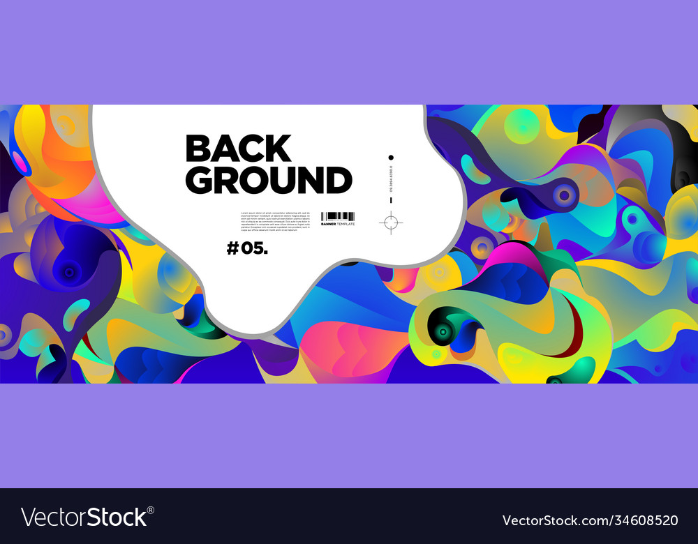 Abstract liquid shape fluid design isolated Vector Image Abstract liquid shape fluid design isolated