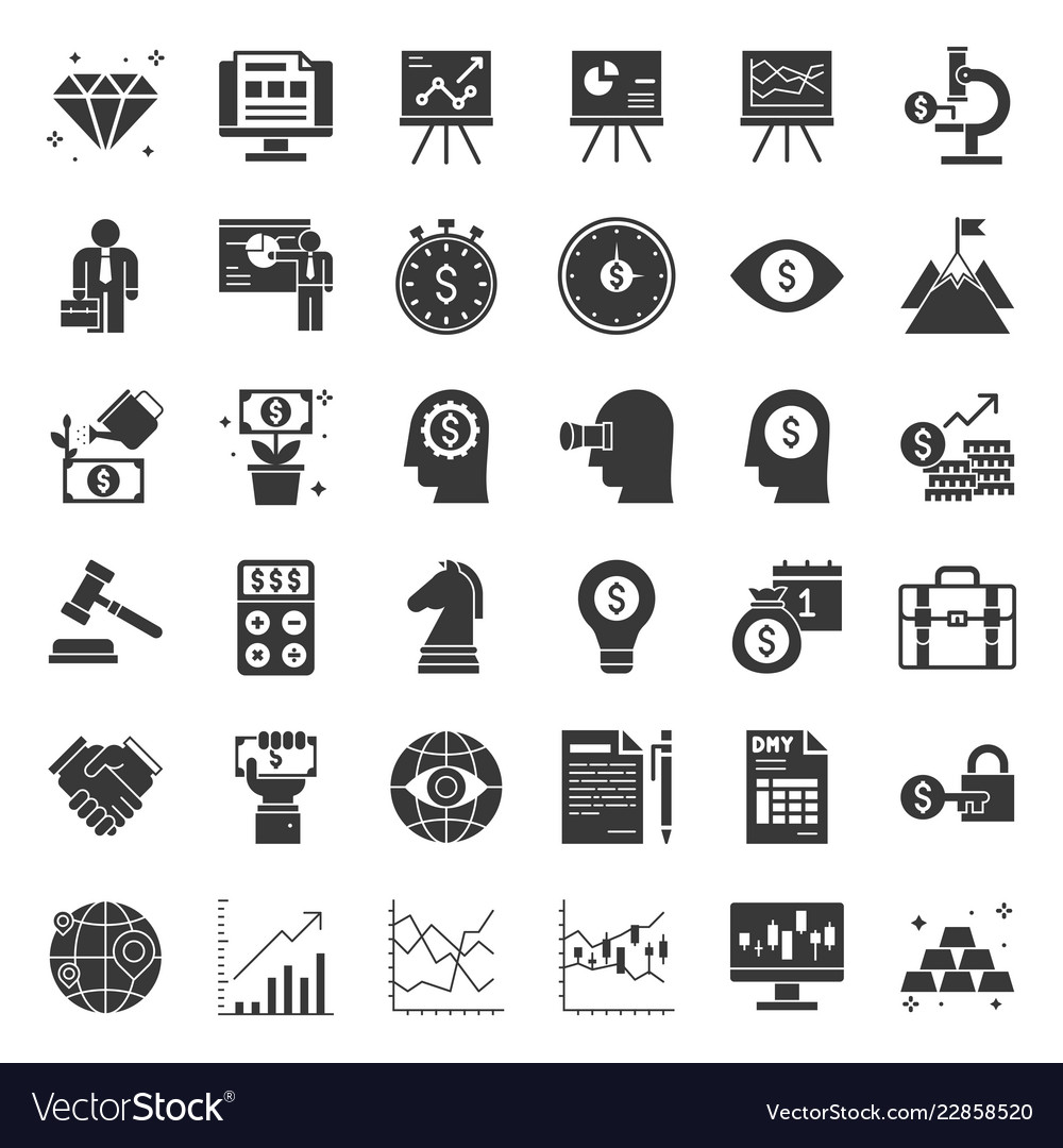 Geschäfts- und Investitionspiktograph-Ikone vector image Geschäfts- und Investitionspiktograph-Ikone