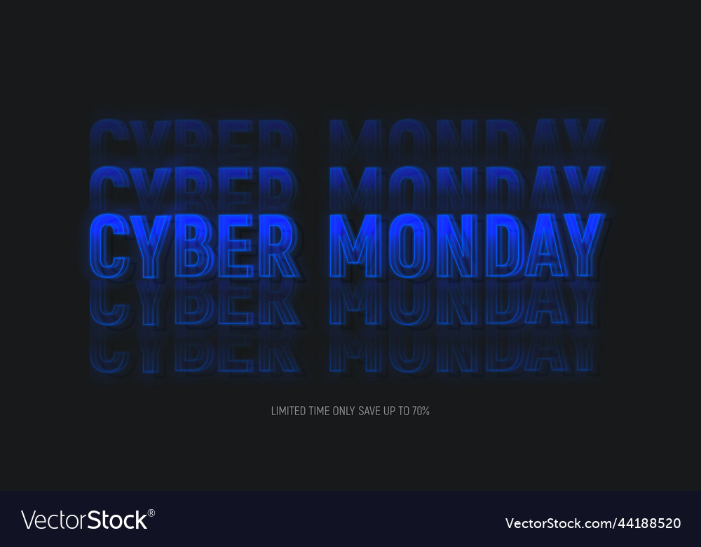 Cyber monday sale banner template