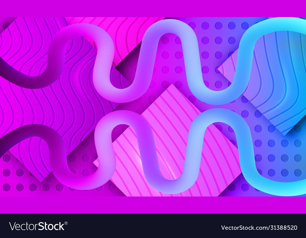 Cyberpunk background with fluid shape vector image Cyberpunk background with fluid shape
