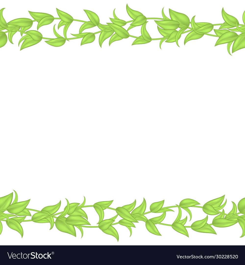 Horizontal seamless border or frame vector image Horizontal seamless border or frame