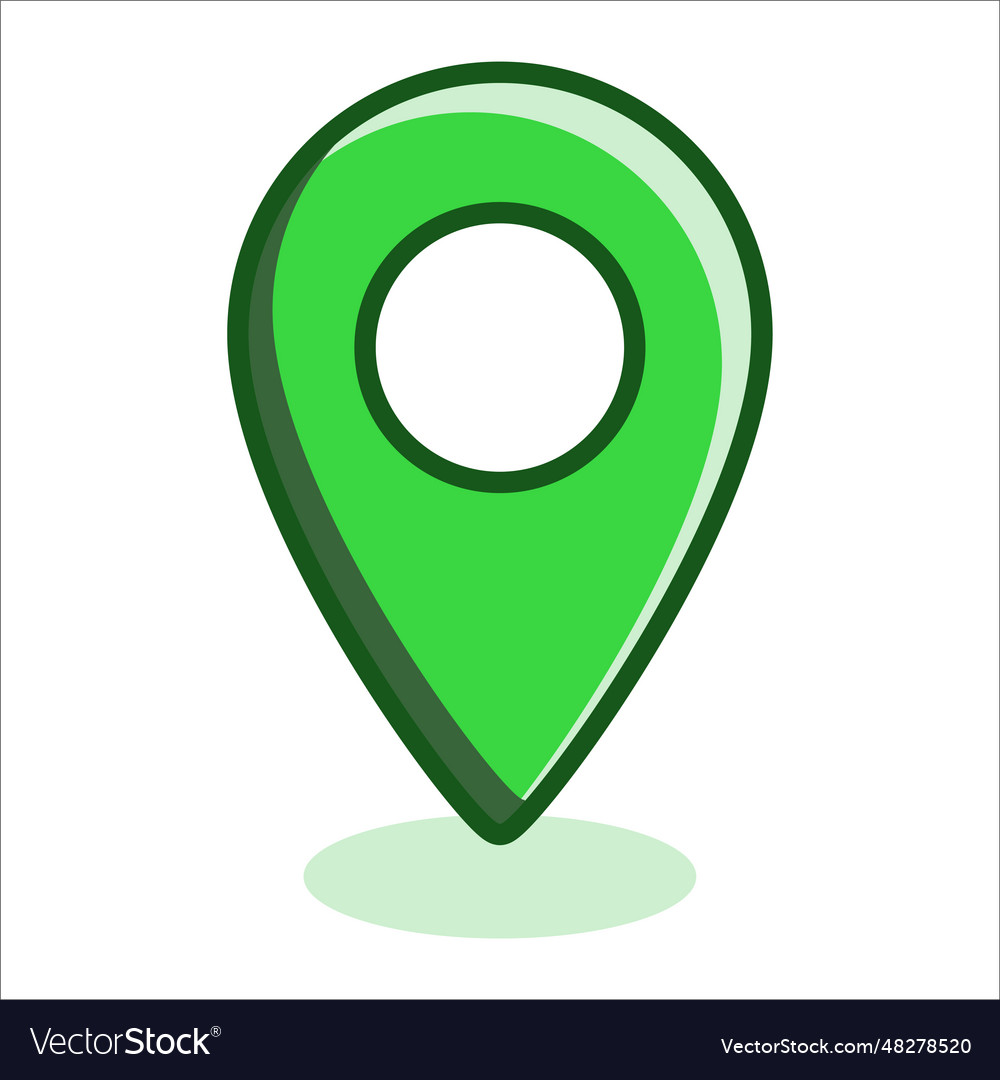 Map green pointer icon navigation location gps