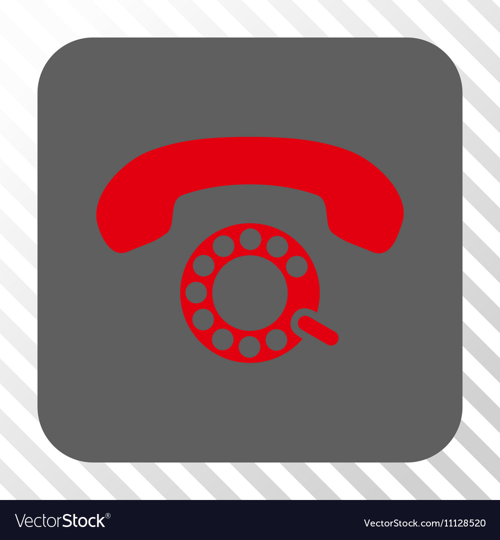 Pulse dialing rounded square button