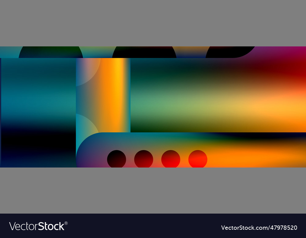 Techno round shapes lines abstract background Vector Image Techno round shapes lines abstract background