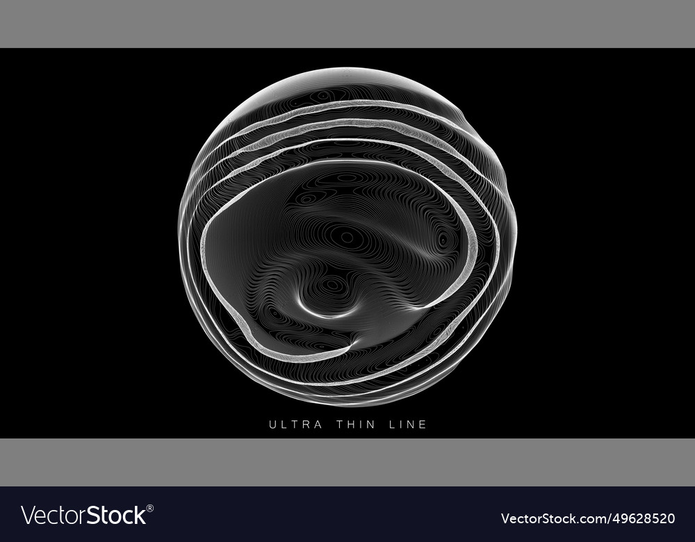 Ultra thin line fluid geometry dynamic