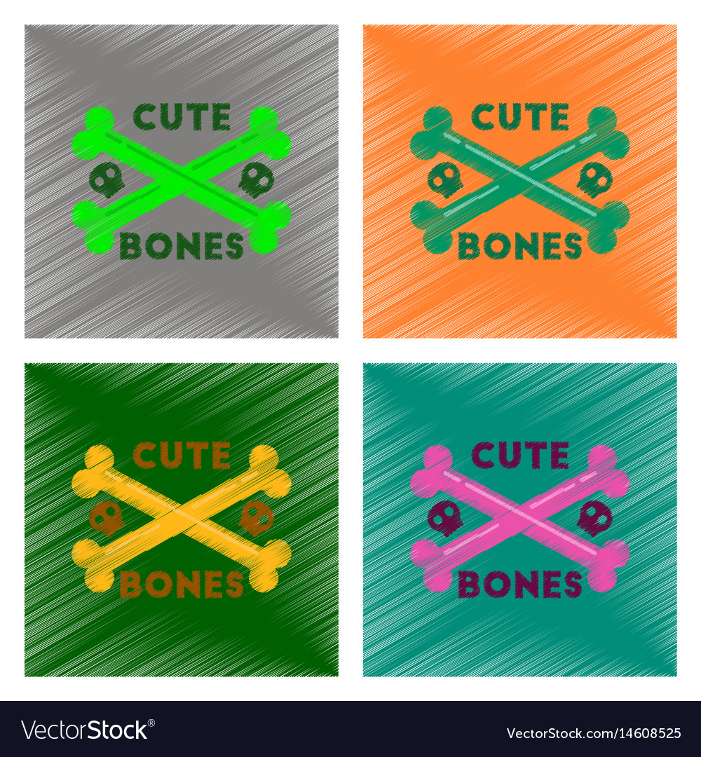 Assembly flat shading style icon cross bones