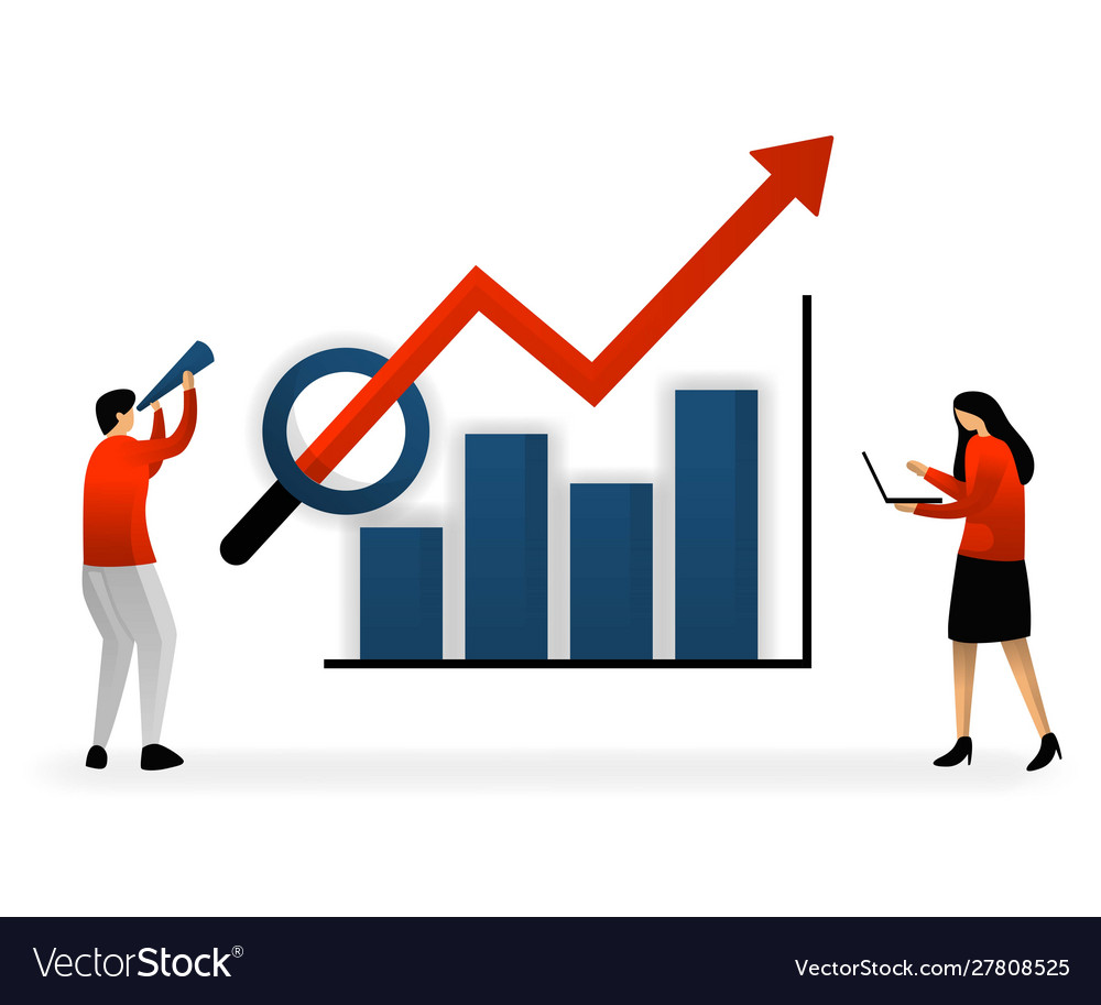 Business and promotion seo logo analyze Royalty Free Vector