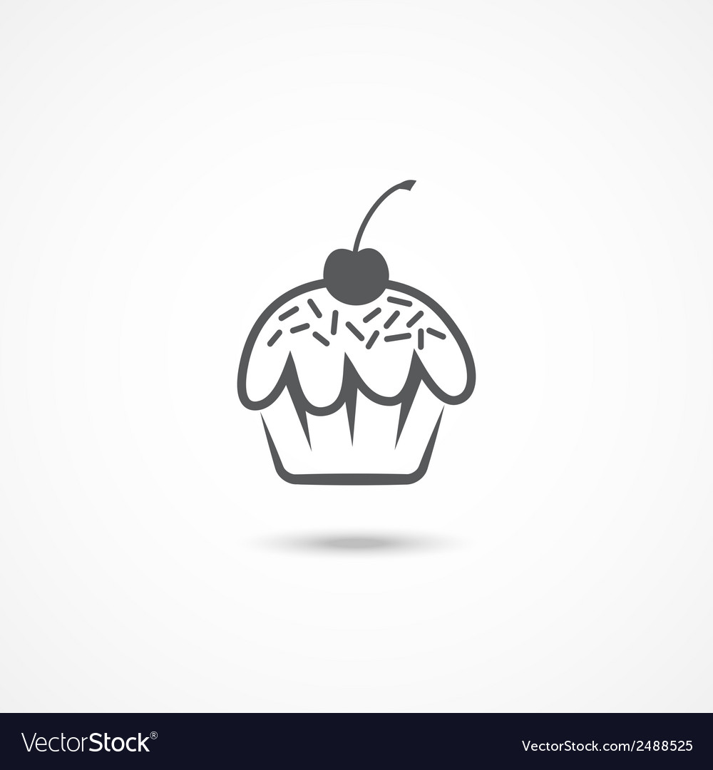 Cake icon Royalty Free Vector Image - VectorStock