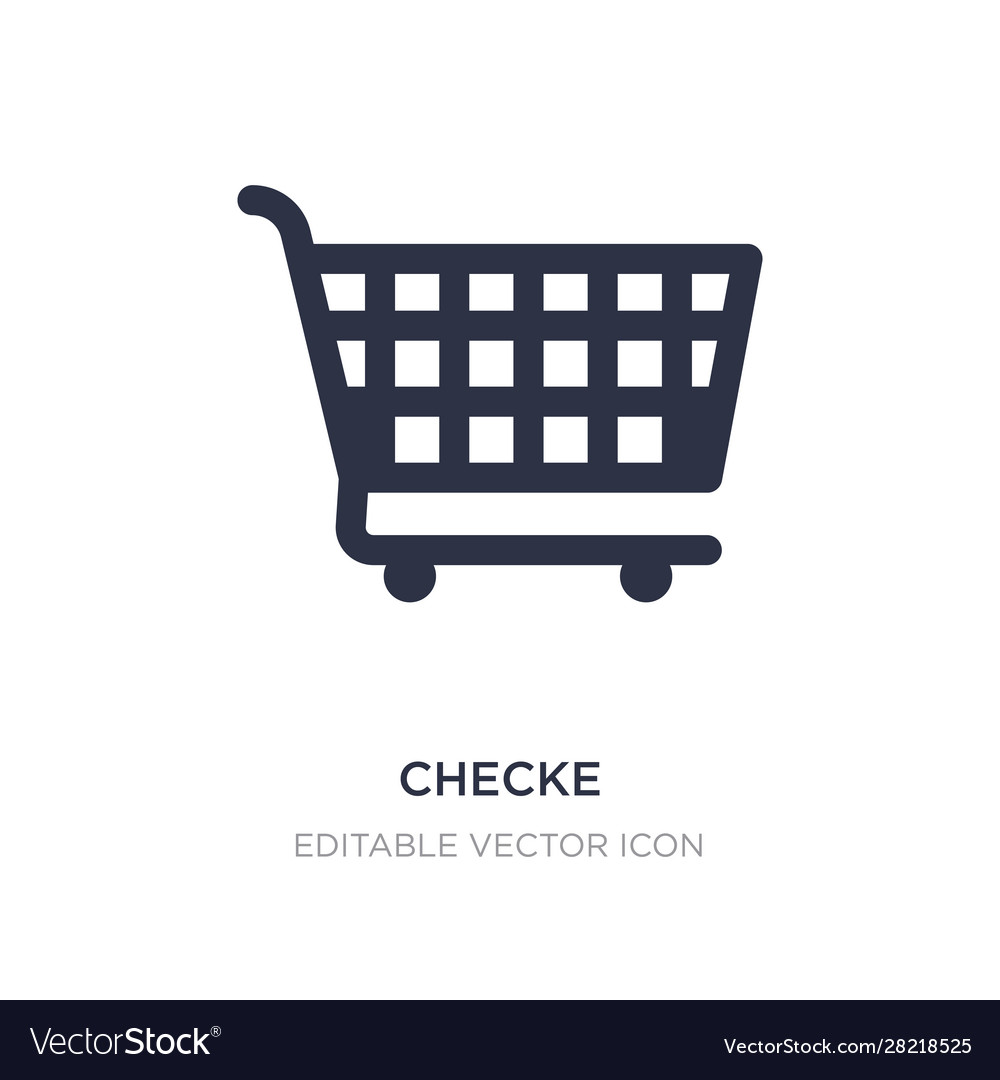 Checke icon on white background simple element vector image Checke icon on white background simple element