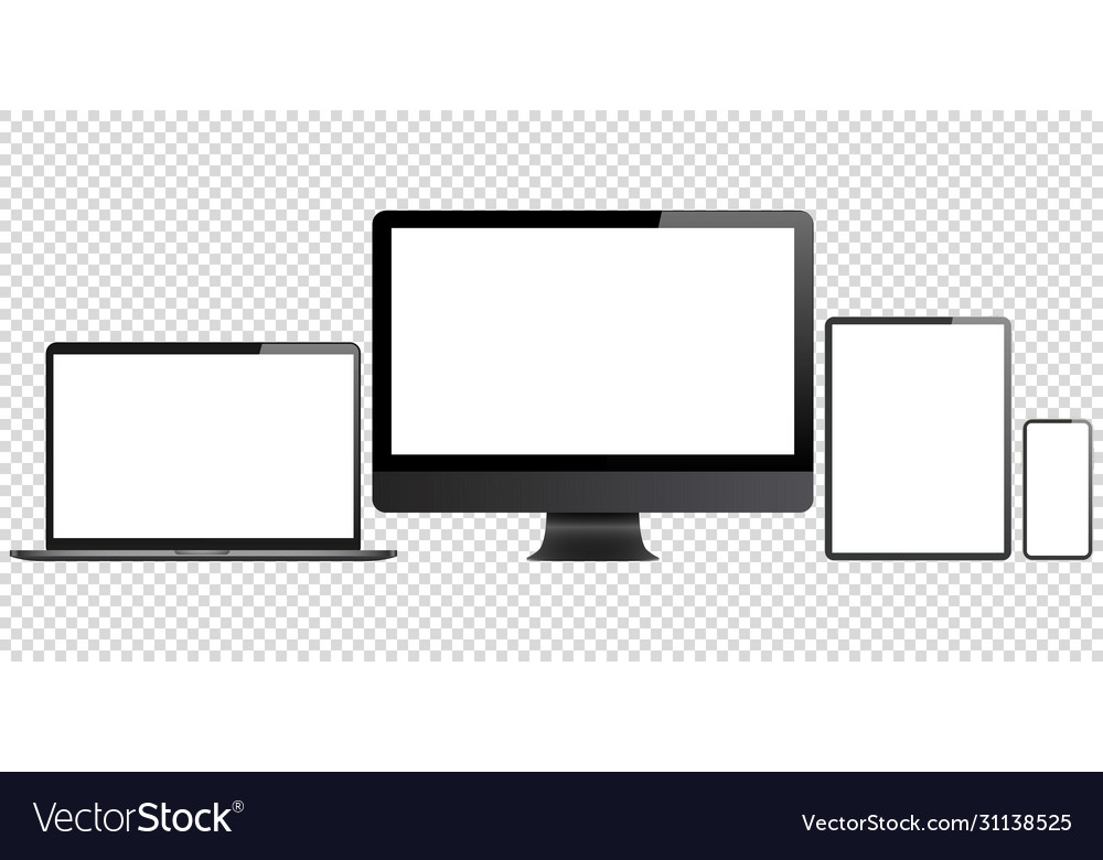 Computer laptop pad phone mockup screen design
