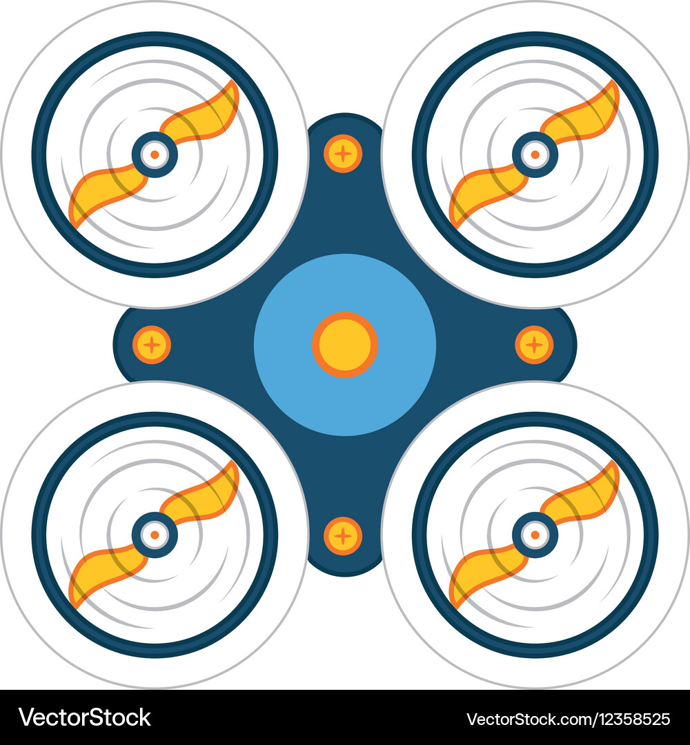 Drone robot technology Royalty Free Vector Image
