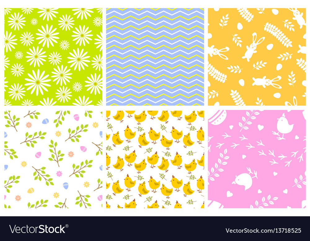 Easter seamless pattern retro vintage design party