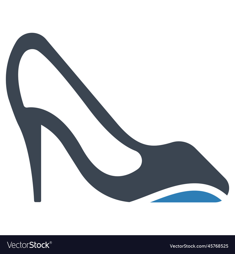 High heel shoe icon graphics