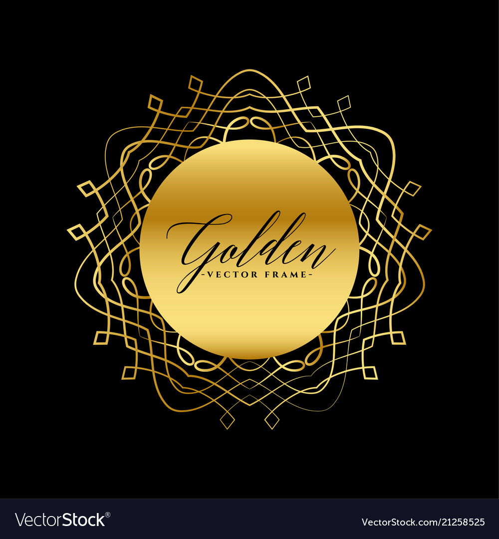 Luxury frame design with text space