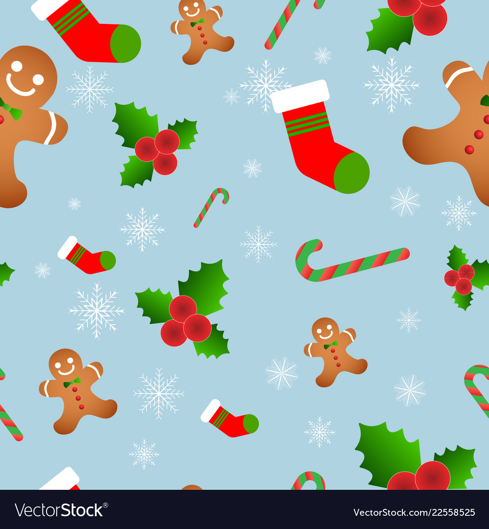 Seamless flat pattern with icons vector image Seamless flat pattern with icons
