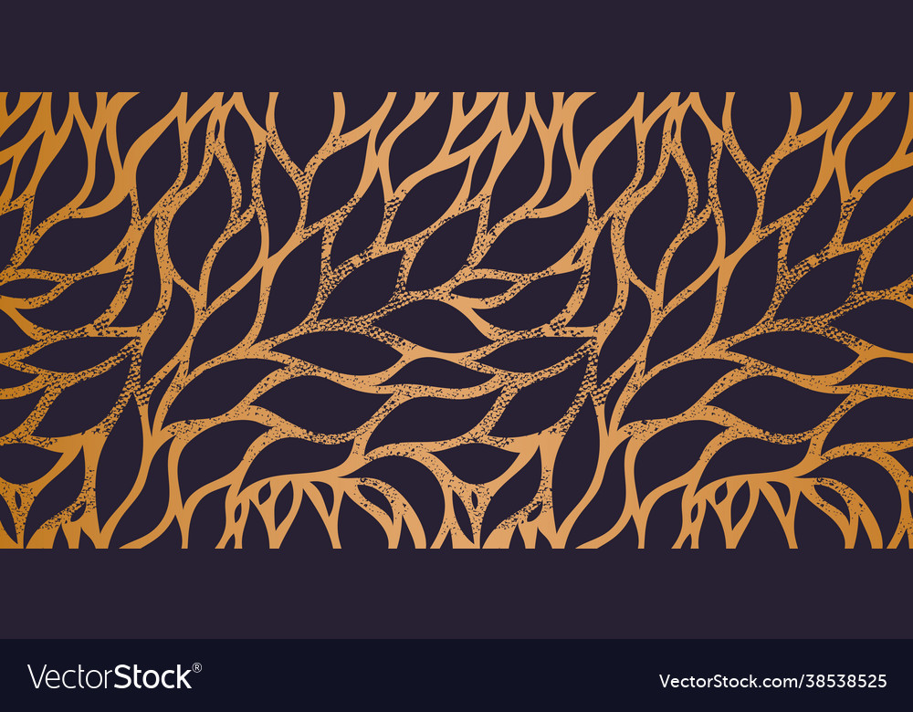 Seamless leaf wallpaper luxury nature Royalty Free Vector