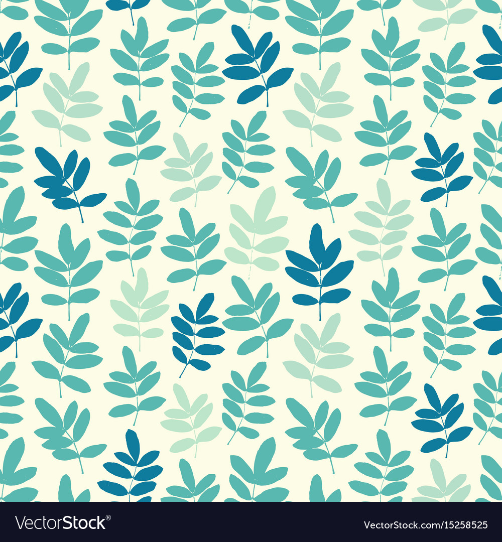 Seamless pattern with leafs