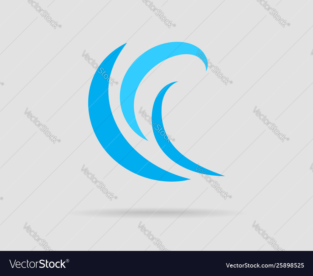 Wellen Design Wasserwelle Ikone wavy Linien isoliert Vector Image Wellen Design Wasserwelle Ikone wavy Linien isoliert