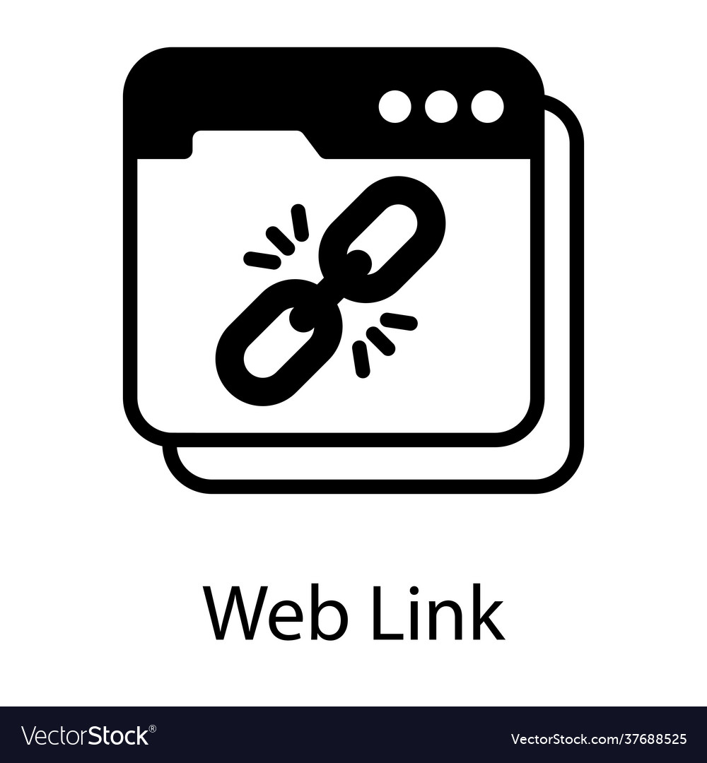 Web link Royalty Free Vector Image - VectorStock