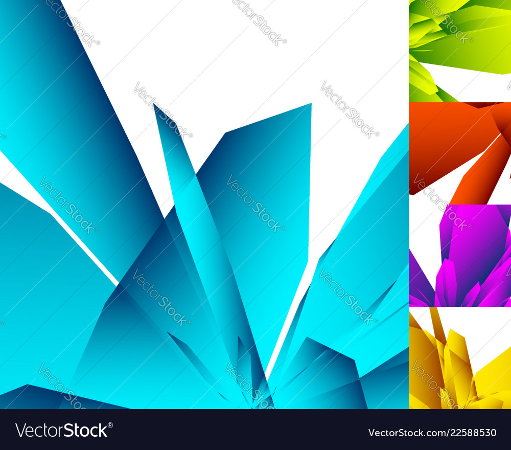 5 different abstract geometric background in vector image 5 different abstract geometric background in