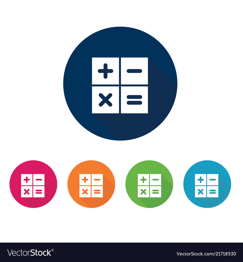 Arithmetic Calculator Icons