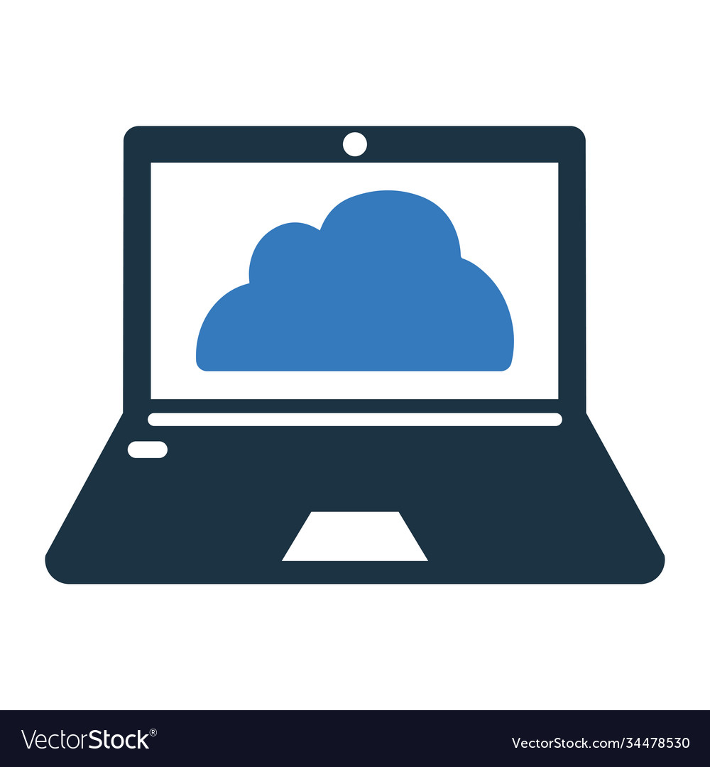 Cloud computer icon graphics
