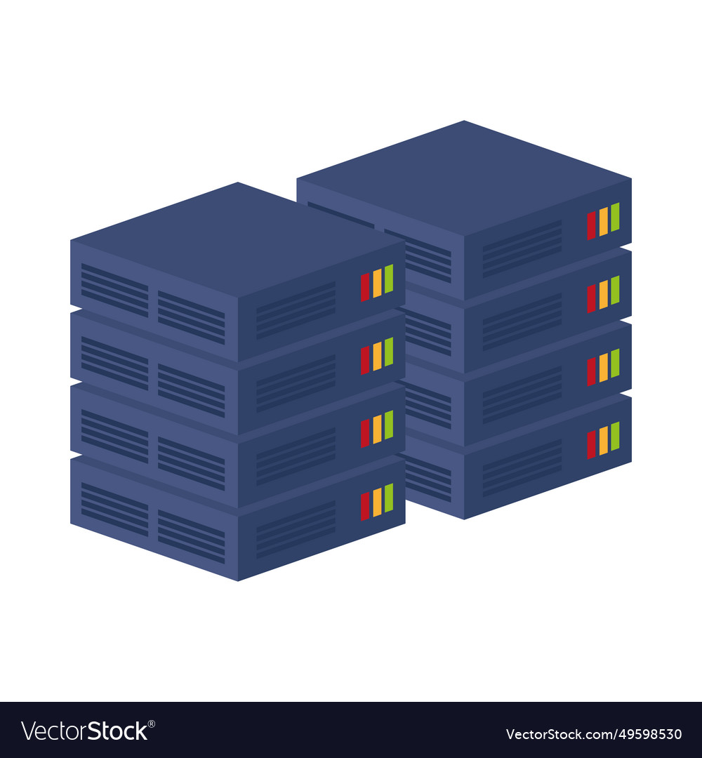 Database server design Royalty Free Vector Image