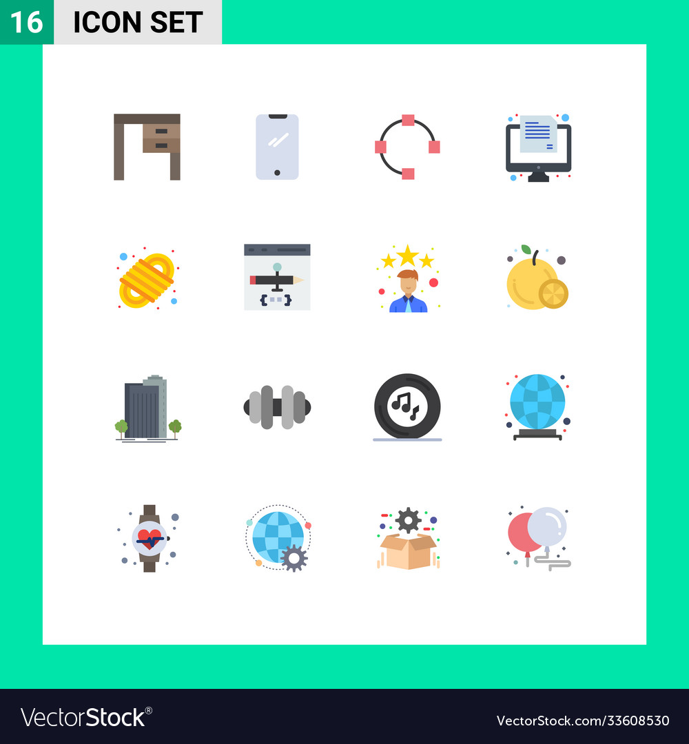 Flat color pack 16 universal symbols