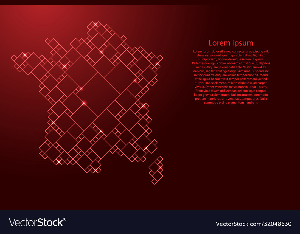 France map from red pattern a grid vector image France map from red pattern a grid