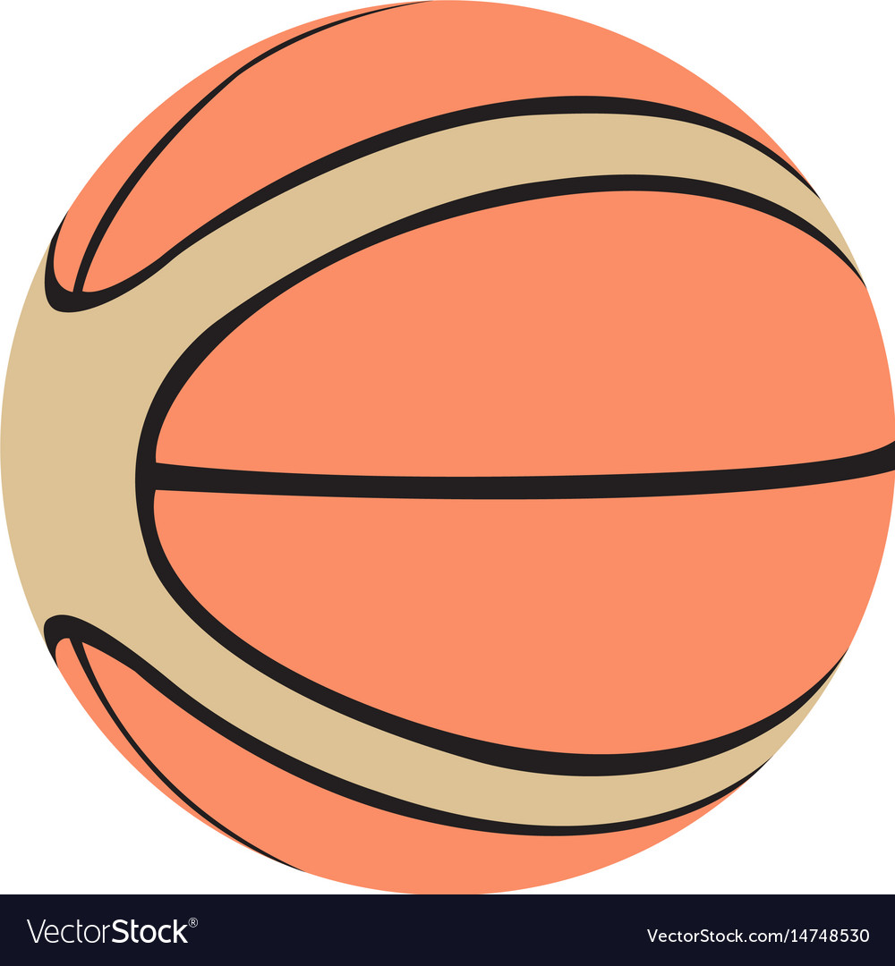 Isolated Basketball Ball Royalty Free Vector Image