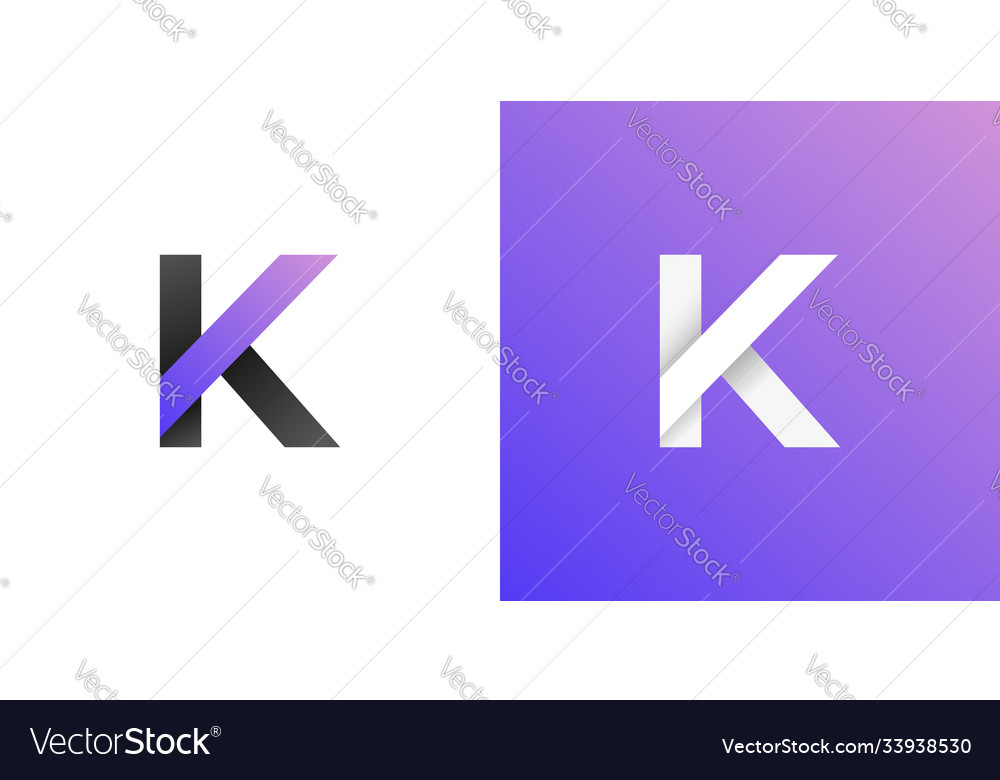 K Letter Logo Konzept kreativ minimal Emblem