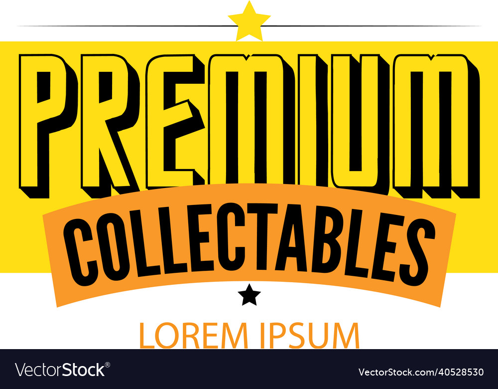 Premium collectables logo design