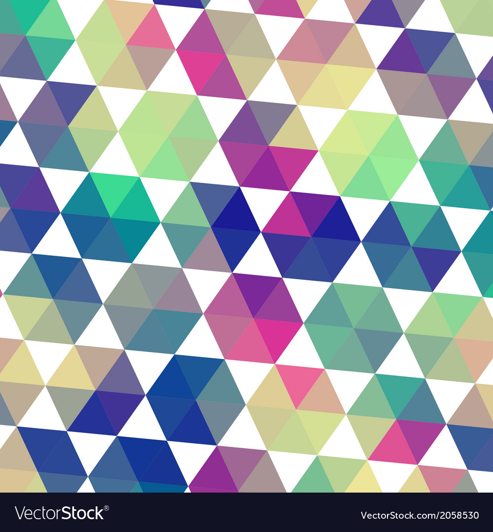 Retro pattern of geometric shapes triangle